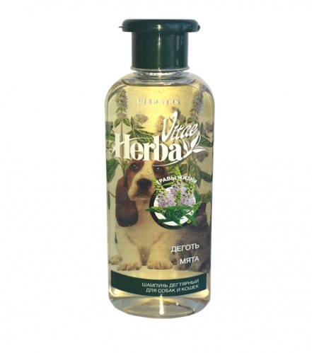 Шампунь для собка и кошек дегтярный 250 мл (Herba Vitae)